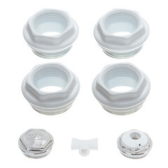 Изображение товара Набор присоединительный универсальный Rifar 1 НР х 3/4 ВР для радиатора белый (R.Ad.G34)