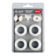 Набор присоединительный универсальный Rifar 1 НР х 3/4 ВР для радиатора белый (R.Ad.G34) - фото 2