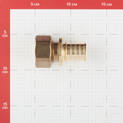 Соединитель прямой Stout 32 мм х 1 ВР(ш) латунный (SFA-0002-003210) - фото 2