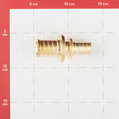 Соединитель прямой Stout 32 х 25 мм латунный (SFA-0004-003225) - фото 2