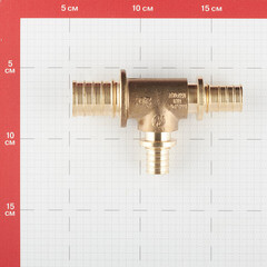 Тройник Stout 32 х 20 х 25 мм латунный (SFA-0014-322025) - фото 2