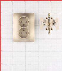 Розетка Systeme Electric Glossa встраиваемая титан (GSL000424) - фото 2