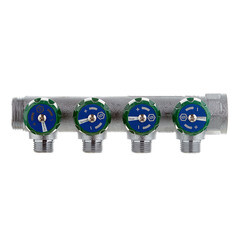 Коллектор Stout 1 ВР(г) х 4 выхода 1/2 НР(ш) х 1 НР(ш) регулирующий (SMB-6850-011204) - фото 5