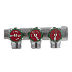 Коллектор Stout 3/4 ВР(г) х 3 выхода 3/4(ЕК) х 3/4 НР(ш) регулирующий (SMB-6850-343403) - фото 6