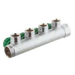 Коллектор Stout 1 ВР(г) х 4 выхода 3/4(ЕК) х 1 НР(ш) регулирующий (SMB-6850-013404) - фото 2