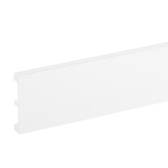Плинтус экополимер Cosca 80х15х2000 мм белый (PX048) - фото 5