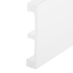 Плинтус экополимер Cosca 80х15х2000 мм белый (PX048) - фото 2