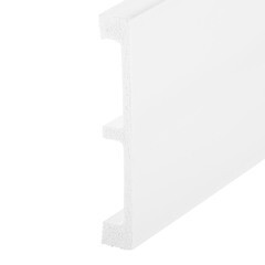 Плинтус экополимер Cosca 99х15х2000 мм белый (PX049) - фото 4