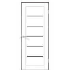 Дверь межкомнатная Next 1 600х2000 мм ПВХ эмалит белая со стеклом с замком - фото 1