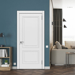 Дверь межкомнатная Париж 800х2000 мм ПВХ эмалит софт айс белый глухая с замком - фото 2