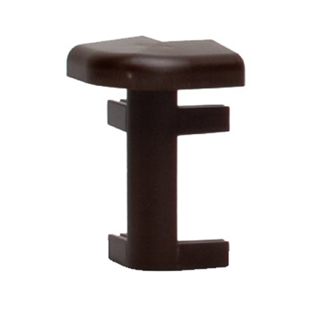 Изображение товара Угол наружный ПВХ Salag 50 мм темно-коричневый для плинтусов и ковролина