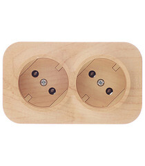 Изображение товара Розетка Legrand Quteo накладная дерево (782281)