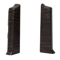 Изображение товара Заглушка торцевая ПВХ Salag NG 62 мм дуб паленый левая-правая (2 шт.)