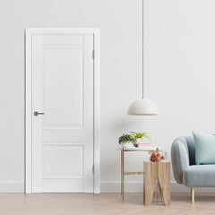 Дверь межкомнатная Классик Нова 2 800х2000 мм ПВХ эмалит белая глухая с замком и петлями - фото 2