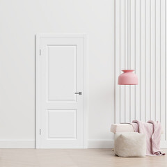 Дверь межкомнатная Мона 800х2000 мм эмаль белая глухая с замком и петлями - фото 2