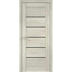 Изображение товара Дверь межкомнатная Vision 1 800х2000 мм ПВХ дуб дымчатый со стеклом с замком и петлями