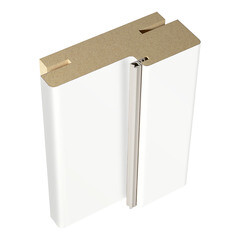 Изображение товара Коробка дверная телескопическая Ольсен 74х30х2100 мм эмаль белая с петлями (2,5 шт.)