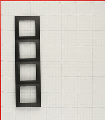 Рамка Simon 15 четырехместная графит (1500640-038) - фото 2