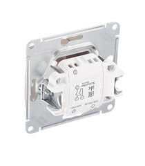 Выключатель Systeme Electric Glossa двухклавишный встраиваемый титан с подсветкой (GSL000453) - фото 2