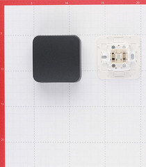 Выключатель Systeme Electric Blanca одноклавишный накладной антрацит (BLNVA101016) - фото 3