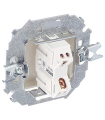 Выключатель Simon 15 одноклавишный встраиваемый алюминий (1591101-033) - фото 3