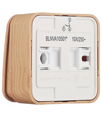 Выключатель Systeme Electric Blanca двухклавишный накладной ясень (BLNVA105015) - фото 4