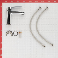 Смеситель для раковины Lavelly Vector однорычажный хром (672199) - фото 5