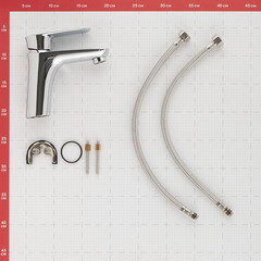 Смеситель для раковины Lavelly Optima однорычажный хром (672204) - фото 5