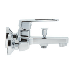 Смеситель для ванны Lavelly Prime хром однорычажный с коротким изливом с лейкой (672210) - фото 10