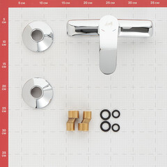 Смеситель для душа без излива Lavelly Vector хром без лейки однорычажный (672240) - фото 4