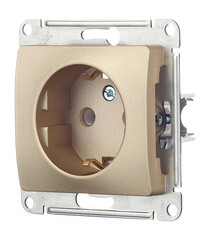 Розетка Systeme Electric Glossa встраиваемая титан (GSL000443) - фото 3