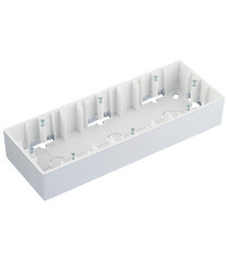 Коробка монтажная Simon 15 трехместная накладная алюминий (1590753-033) - фото 2