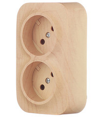 Розетка Legrand Quteo накладная дерево (782281) - фото 2