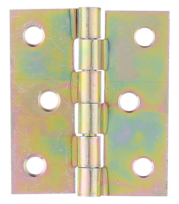 Изображение товара Петля 8016 карточная универсальная неразъемная 50х42 мм цинк желтый