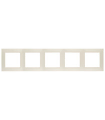 Рамка Simon 15 пятиместная слоновая кость (1500650-031) - фото 1