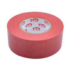 Изолента КМ ПВХ красная 19 мм 20 м односторонняя - фото 1