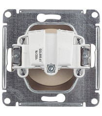 Розетка Systeme Electric Glossa встраиваемая титан (GSL000441) - фото 2