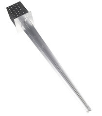 Опора столба забивная оцинкованная 100х900 мм - фото 1