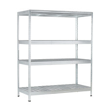 Стеллаж металлический AR Shelving Rivet Wire 1800x1500x600 мм 4 полки