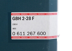 Перфоратор электрический Bosch GBH 2-28 F 880 Вт 3,2 Дж SDS-plus (0611267600) - фото 9