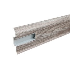 Плинтус ПВХ напольный Birch 58 мм минск 2200 мм с мягким краем