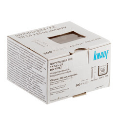 Саморезы ГМ 25x3,5 мм с битой TN Кнауф (500 шт.) - фото 2