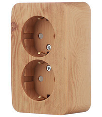 Розетка Systeme Electric Blanca накладная ясень со шторками (BLNRA011215) - фото 3