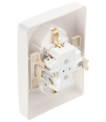 Розетка Systeme Electric Blanca встраиваемая белая со шторками (BLNRS001121) - фото 4