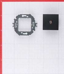 Розетка телевизионная Simon 15 встраиваемая графит (1591475-038) - фото 5