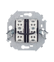 Переключатель Simon 15 двухклавишный встраиваемый графит (1591397-038) - фото 3