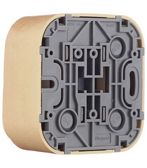 Выключатель Legrand Quteo одноклавишный накладной дерево (782260) - фото 3