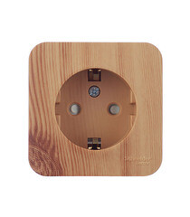 Изображение товара Розетка Systeme Electric Blanca накладная ясень со шторками (BLNRA011115)