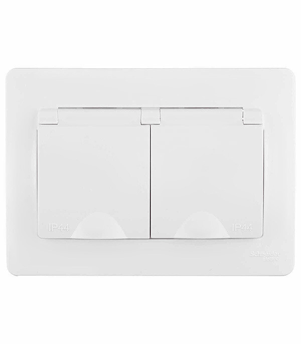 Изображение товара Розетка Systeme Electric Blanca встраиваемая белая со шторками BLNRS441121