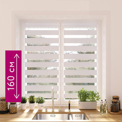 Рулонная штора день-ночь 42,5х160 см Legrand снежно-белая - фото 4